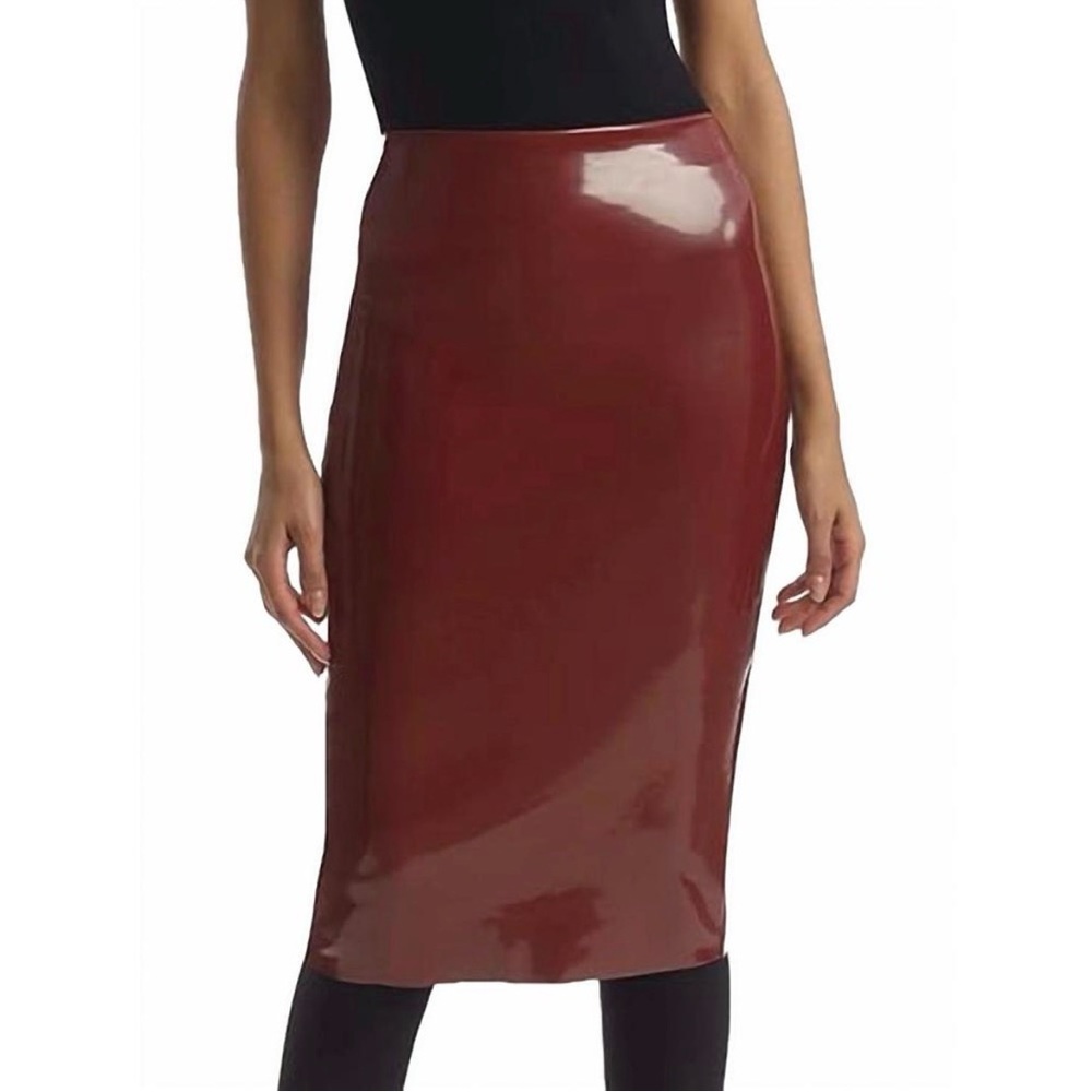Commando Faux Patent Leather Midi Skirt